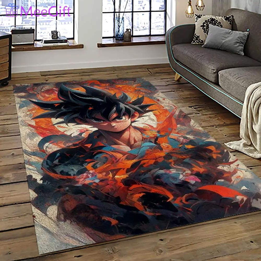 Goku characters cartoon movie carpet rectangle area rug for living room bedroom decor gku57 Rectangle Rug