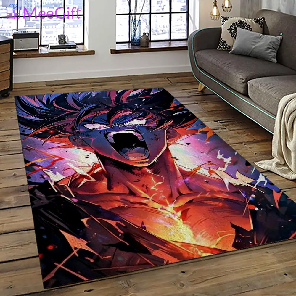 Goku characters cartoon movie carpet rectangle area rug for living room bedroom decor gku60 Rectangle Rug