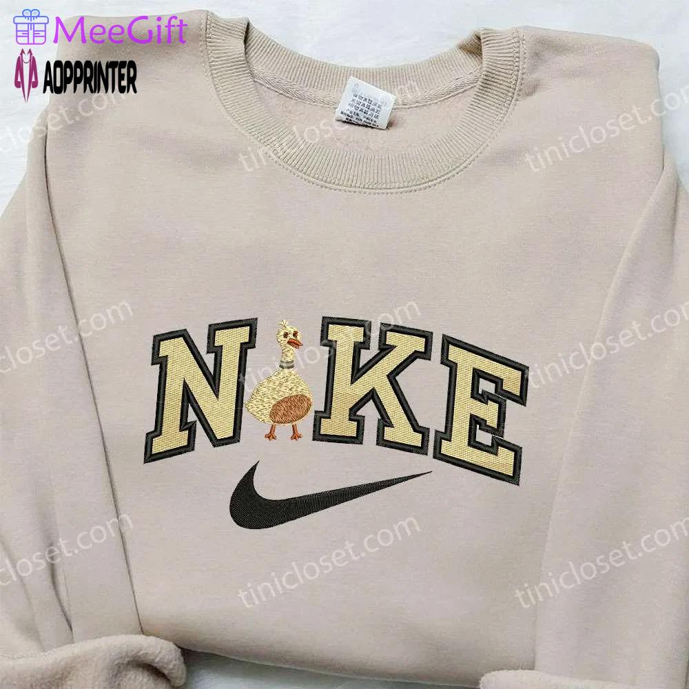 Gold duck x nike embroidered shirt – animal & custom designs limited edition Embroidered Shirt