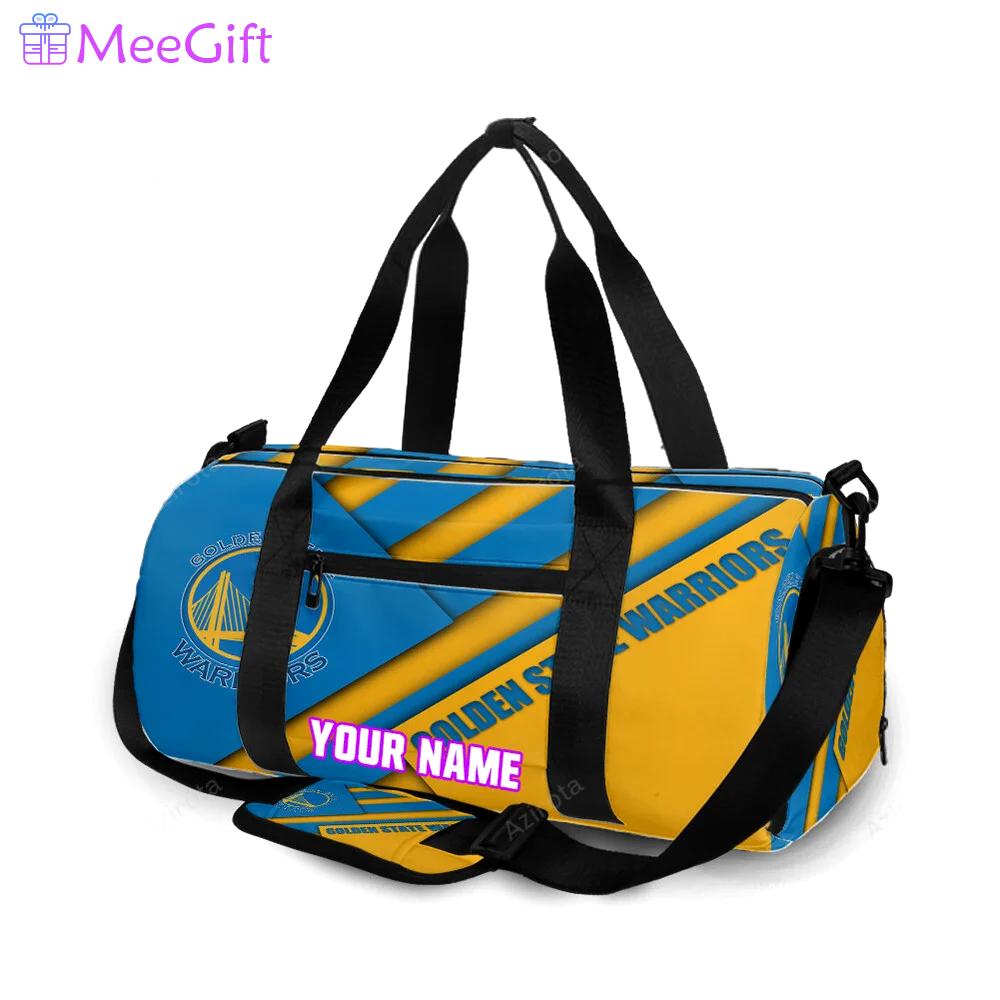 Golden state warriors emblem texture flag personalized name travel bag gym bag 1998 Travel Bag