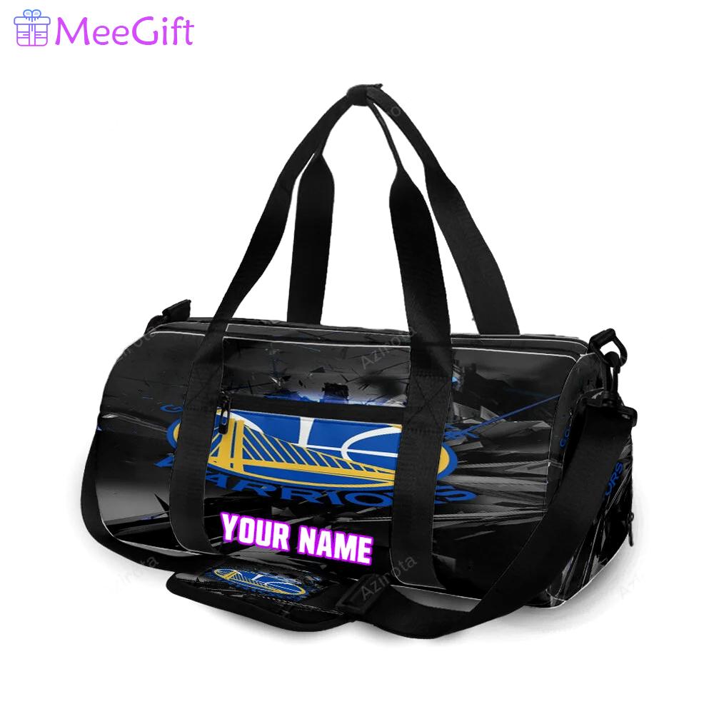 Golden state warriors emblem texture shape personalized name travel bag gym bag 1010 Travel Bag