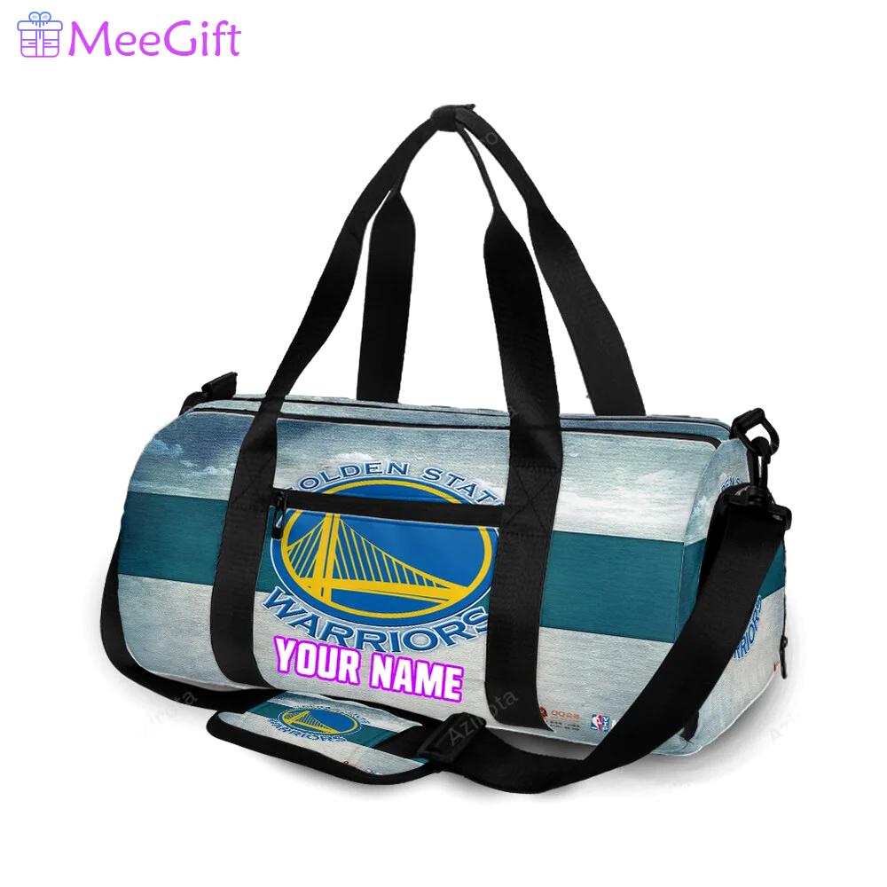 Golden state warriors emblem texture16 personalized name travel bag gym bag 1289 Travel Bag