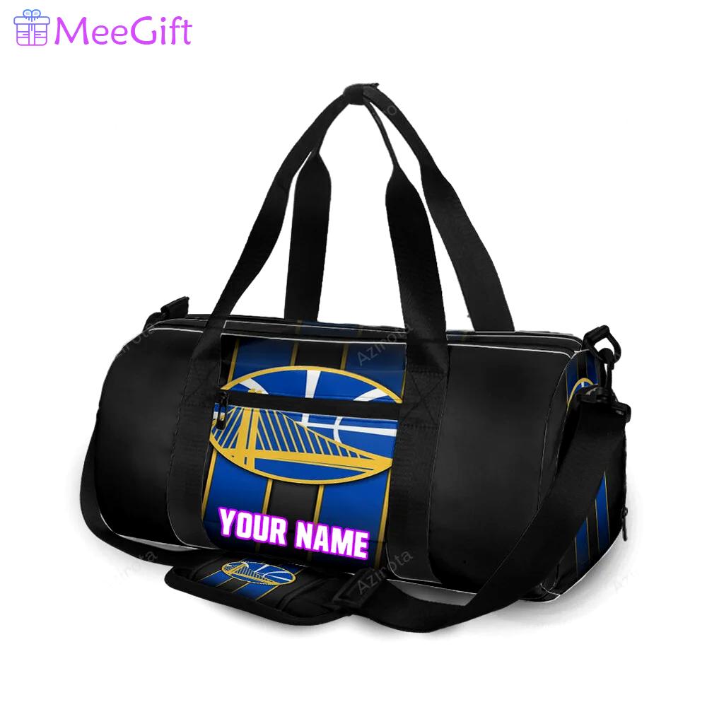 Golden state warriors emblem texture3 personalized name travel bag gym bag 1754 Travel Bag
