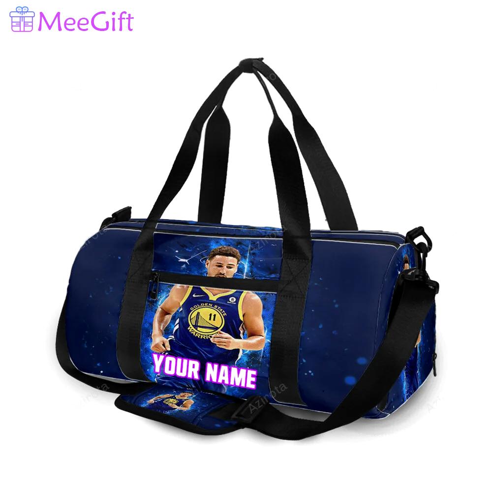 Golden state warriors klay thompson 11 personalized name travel bag gym bag 551 Travel Bag