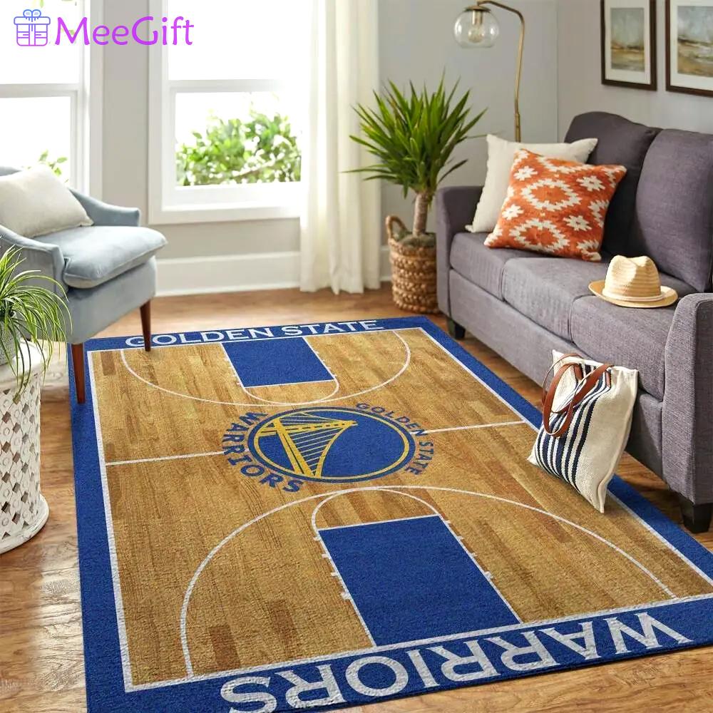 Golden state warriors rug nba carpet living room rug regtangle carpet v5557 Rectangle Rug