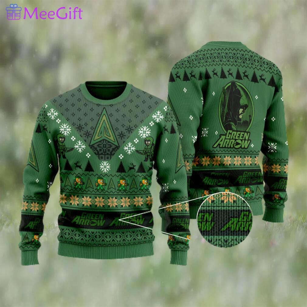 Green arrow ugly christmas sweater Christmas Ugly Sweater