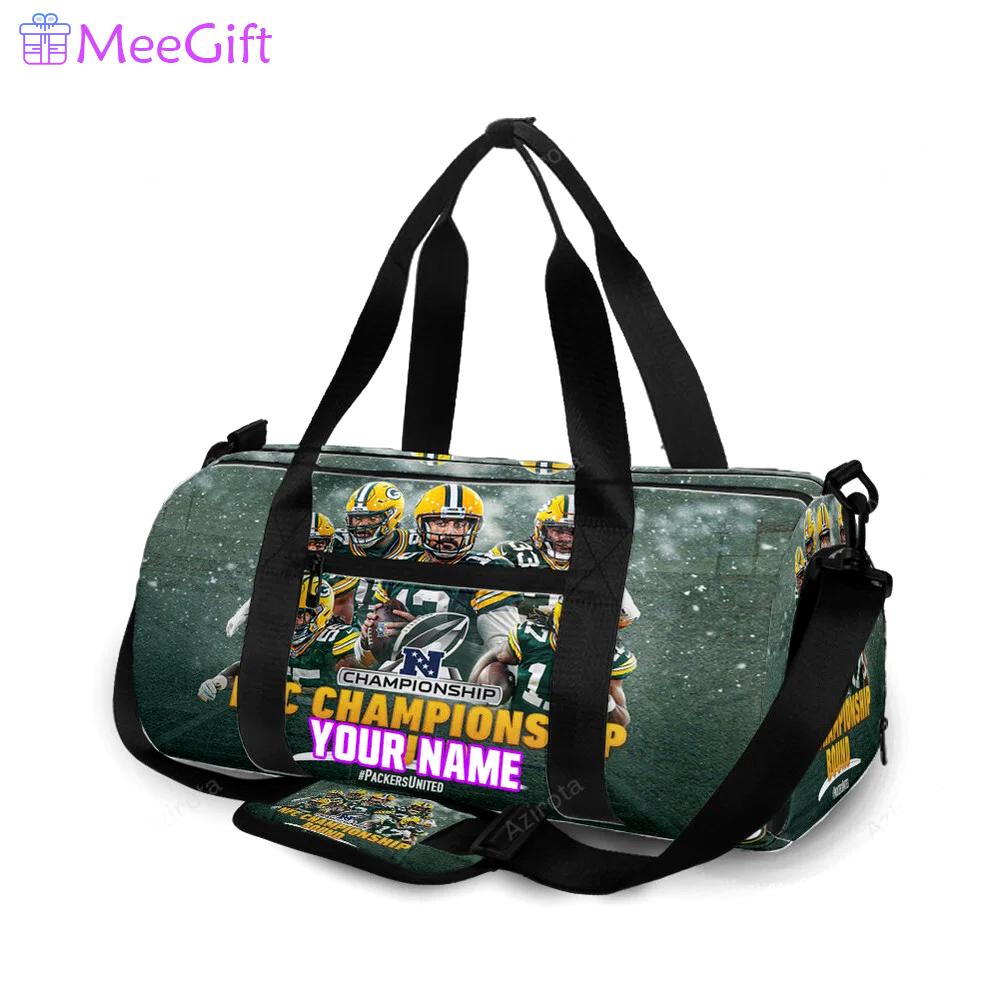 Green bay packers player team v12 personalized name travel bag gym bag 496 Travel Bag