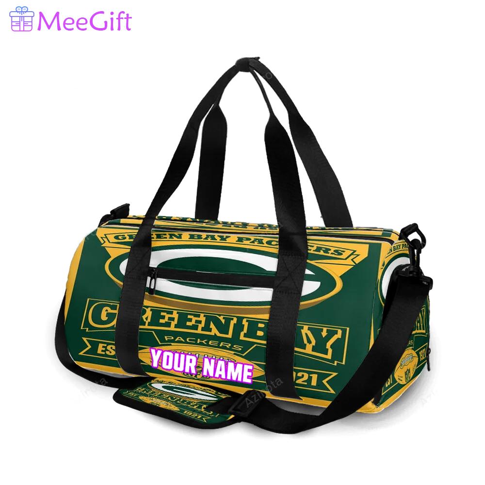 Green bay packers poster est 1921 personalized name travel bag gym bag 694 Travel Bag
