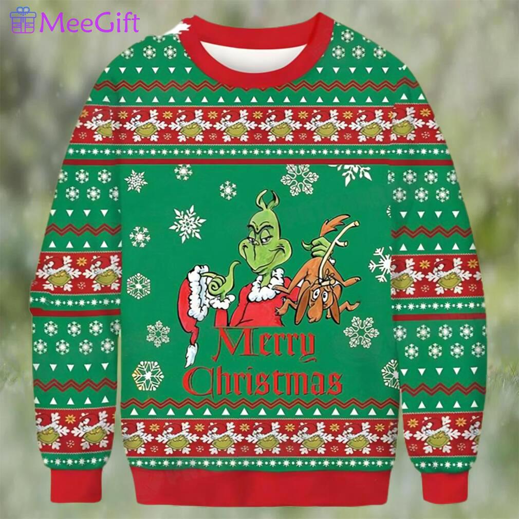 Grinch merry christmas ugly christmas sweater gift for family Christmas Ugly Sweater