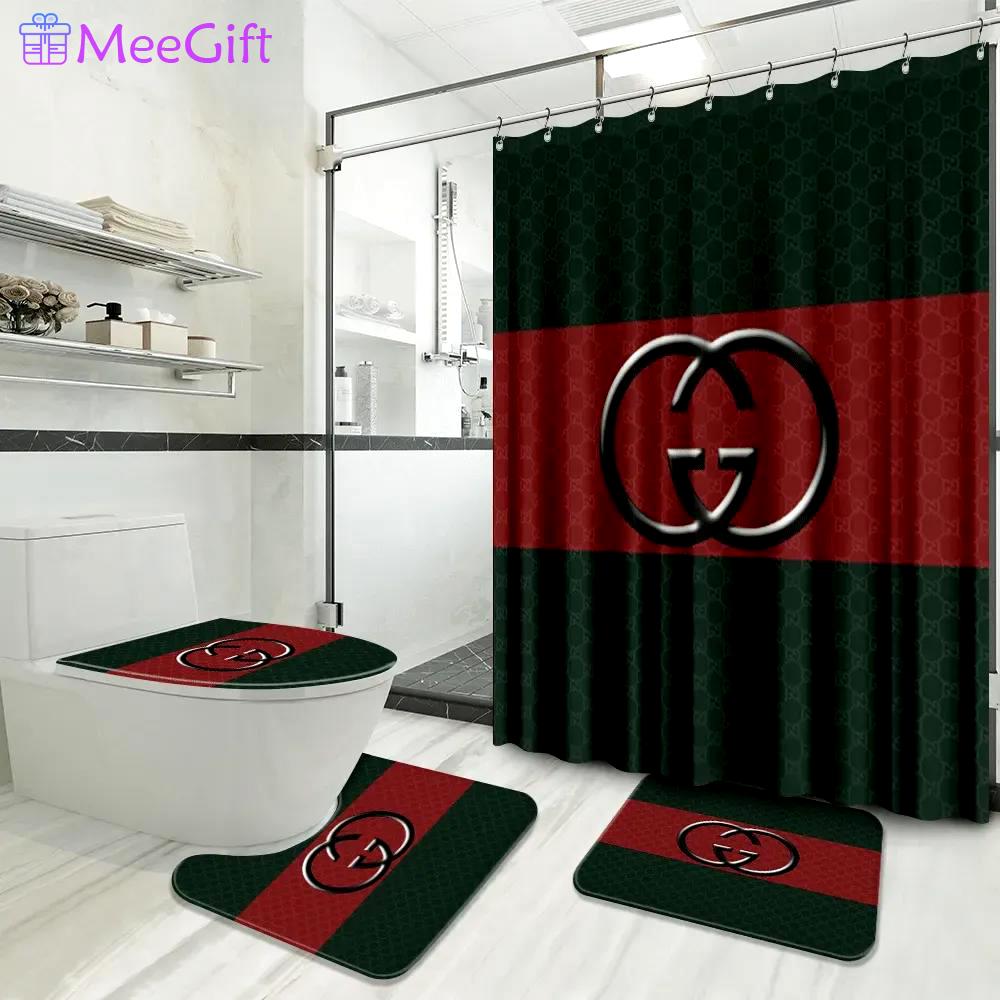 Gucci bathroom set luxury fashion brand home decor hypebeast bath mat Bathroom Set