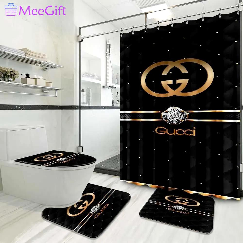 Gucci home decor bathroom sets bath mat luxury fashion brand hypebeast Bathroom Set