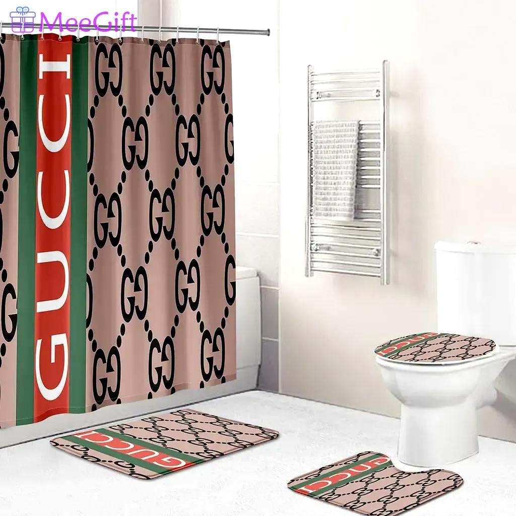 Gucci luxury fashion brand hypebeast home decor bath mat bathroom sets Bathroom Set