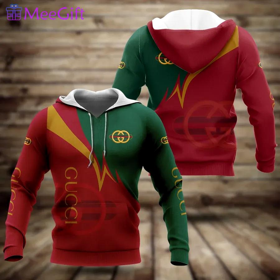Gucci red unisex hoodie for men women luxury brand clothing clothes outfit Hoodie 3D