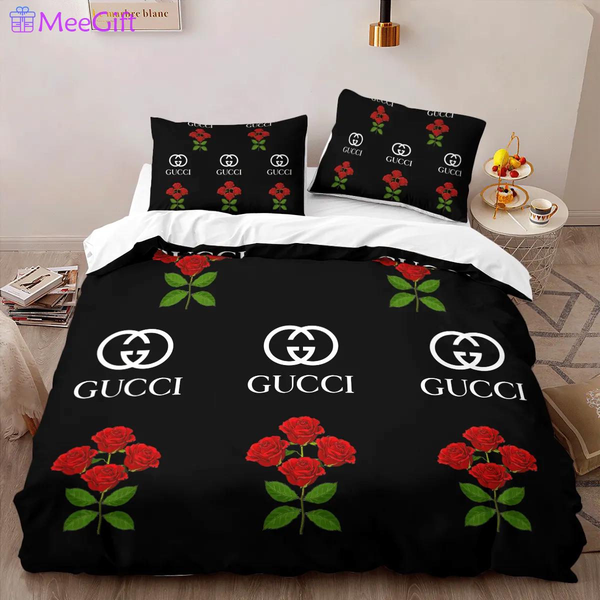 Gucci roses louis vuitton lv logo type 1182 Bedding Sets bedclothes hyperbeast Bedroom covers bedspread blankets home decor sheets bed linen luxury ideas duvet premium fashion brand