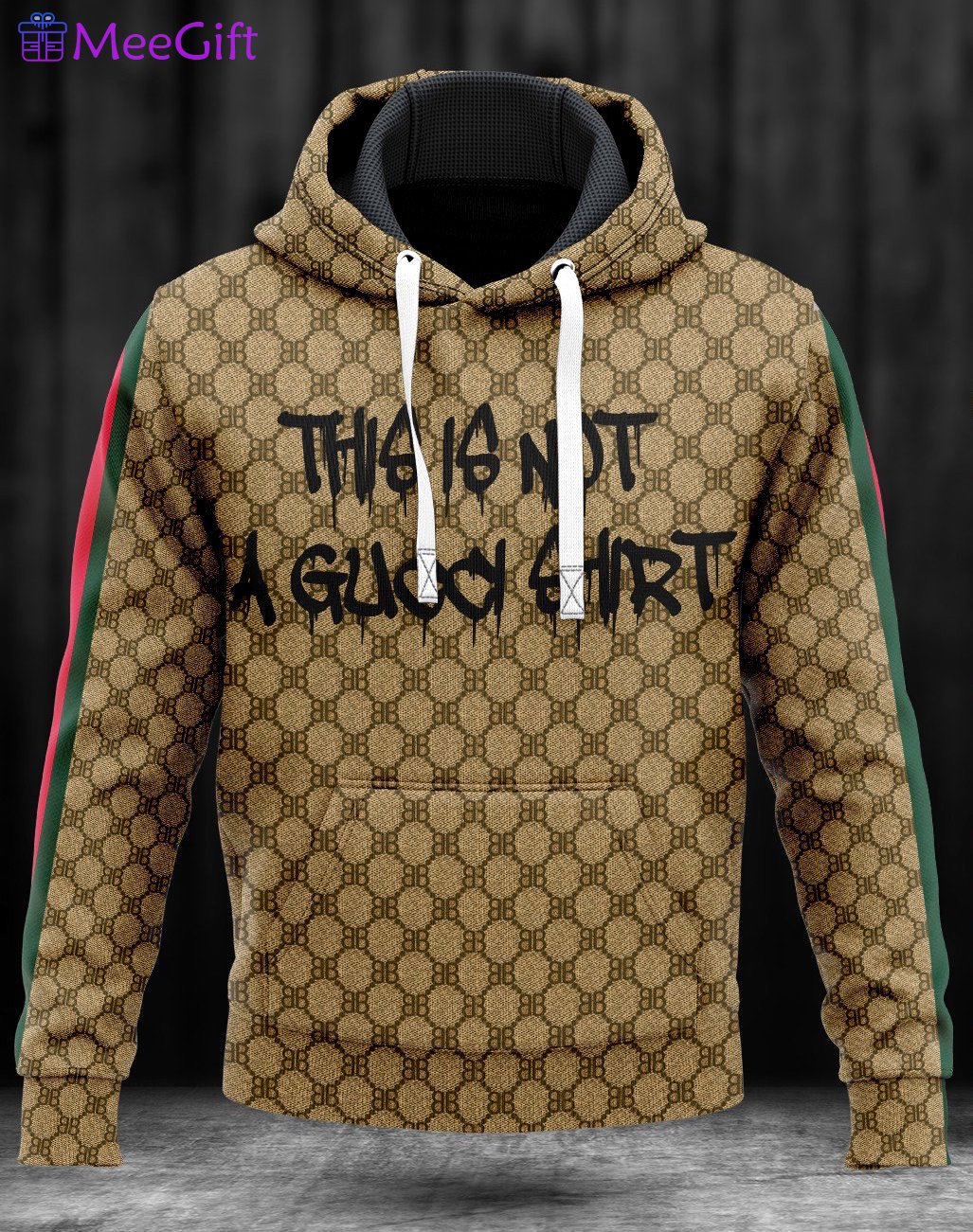 Gucci this is not a gucci shirt unisex hoodie luxury brand outfit for men women Hoodie 3D