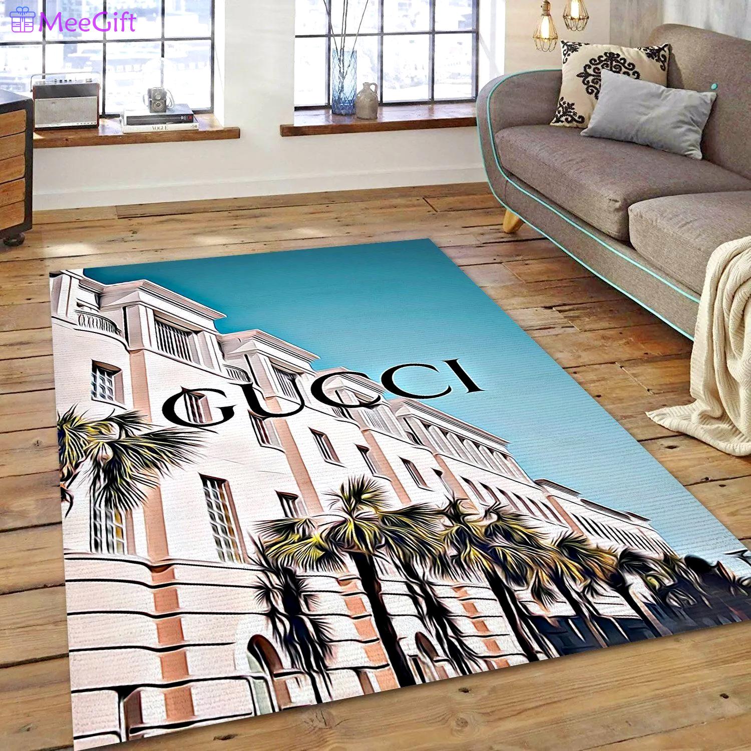 Gucci vintage logo type 899. Upgrade Your Living Room with Luxury Home Decor: Area Carpets, Floor Decor, Door Mats, and Hot Gift Items with style a High-End Fashion Brand Rectangle Rug
