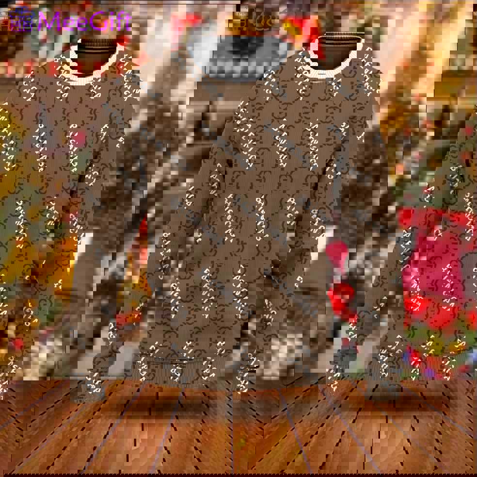 Gucci x balenciaga luxury ugly christmas sweater ucs1051 Christmas Ugly Sweater