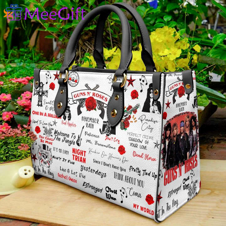 Guns n roses 1 leather hand bag gift for women’s day: perfect women s day gift g95 3550 Women Leather Hand Bag