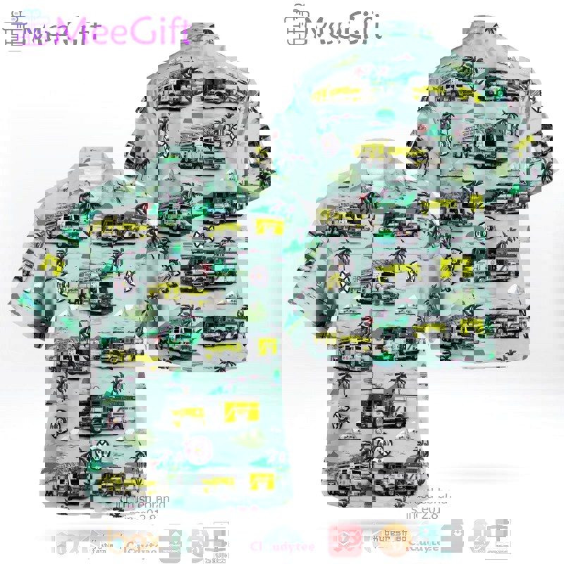 Hallandale beach florida fire rescue hawaiian shirt Hawaii Shirt Shorts & Flip Flops