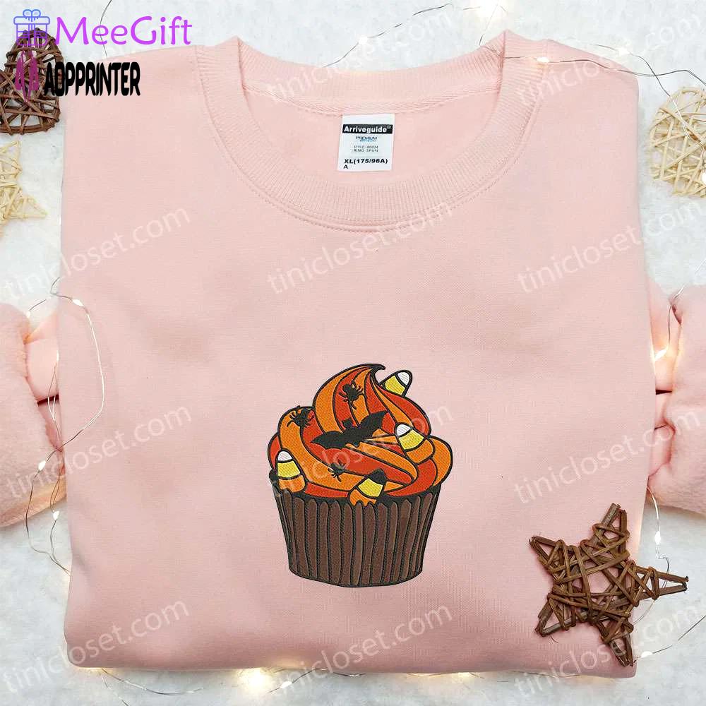 Halloween cupcake sweatshirt & hoodie: best gift ideas Embroidered Shirt