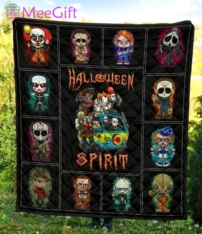Halloween decorations halloween spirit quilt blanket for fan horror movies characters Quilt Blanket