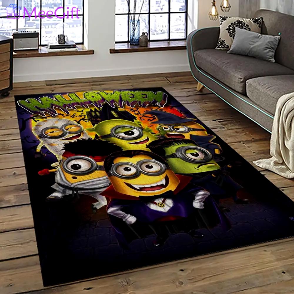 Halloween style pumpkin autumn retangle carpet area rug home decor halloween gift hal24 Rectangle Rug