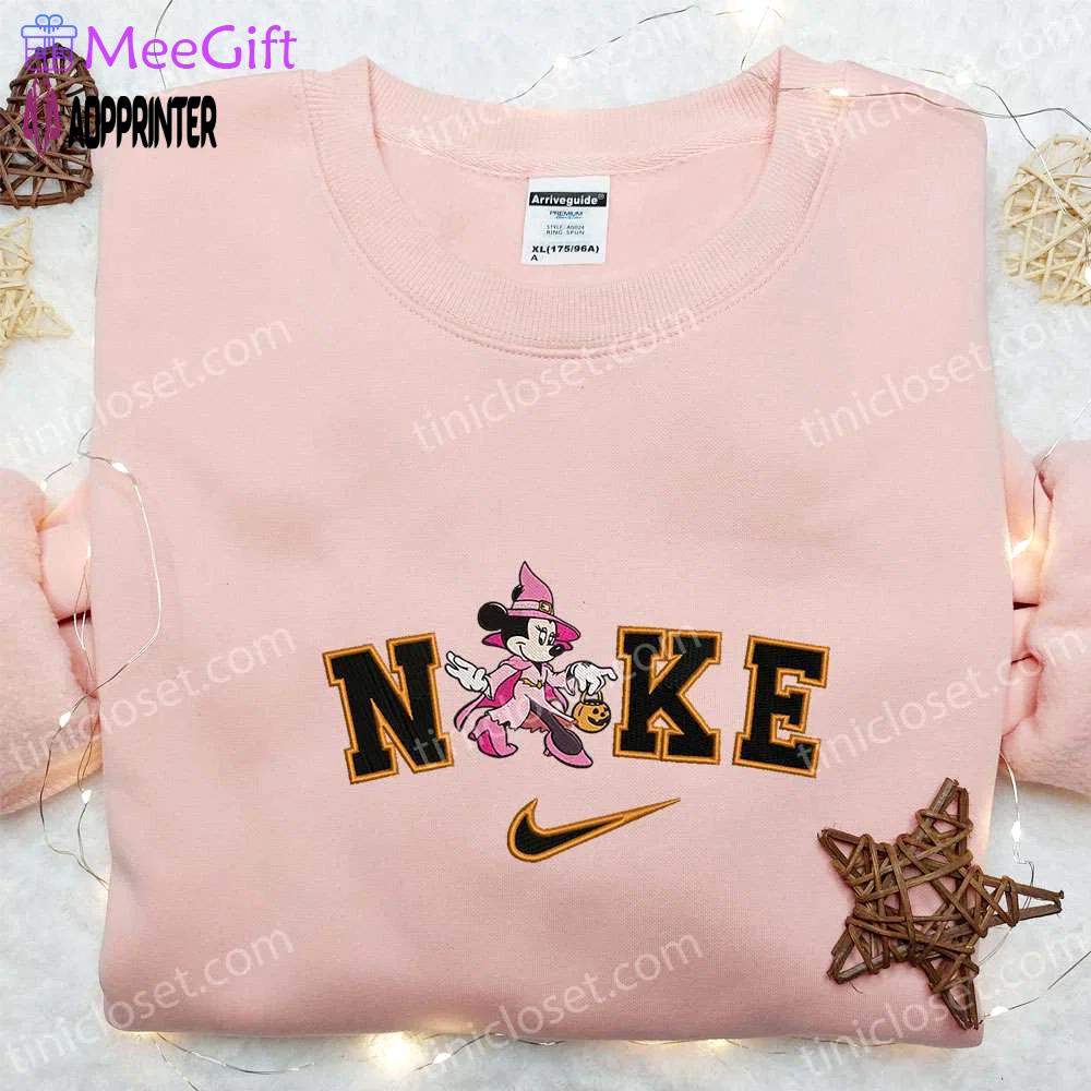 Halloween vampire costume: nike x minnie mouse embroidered shirt sweatshirt & hoodie Embroidered Shirt