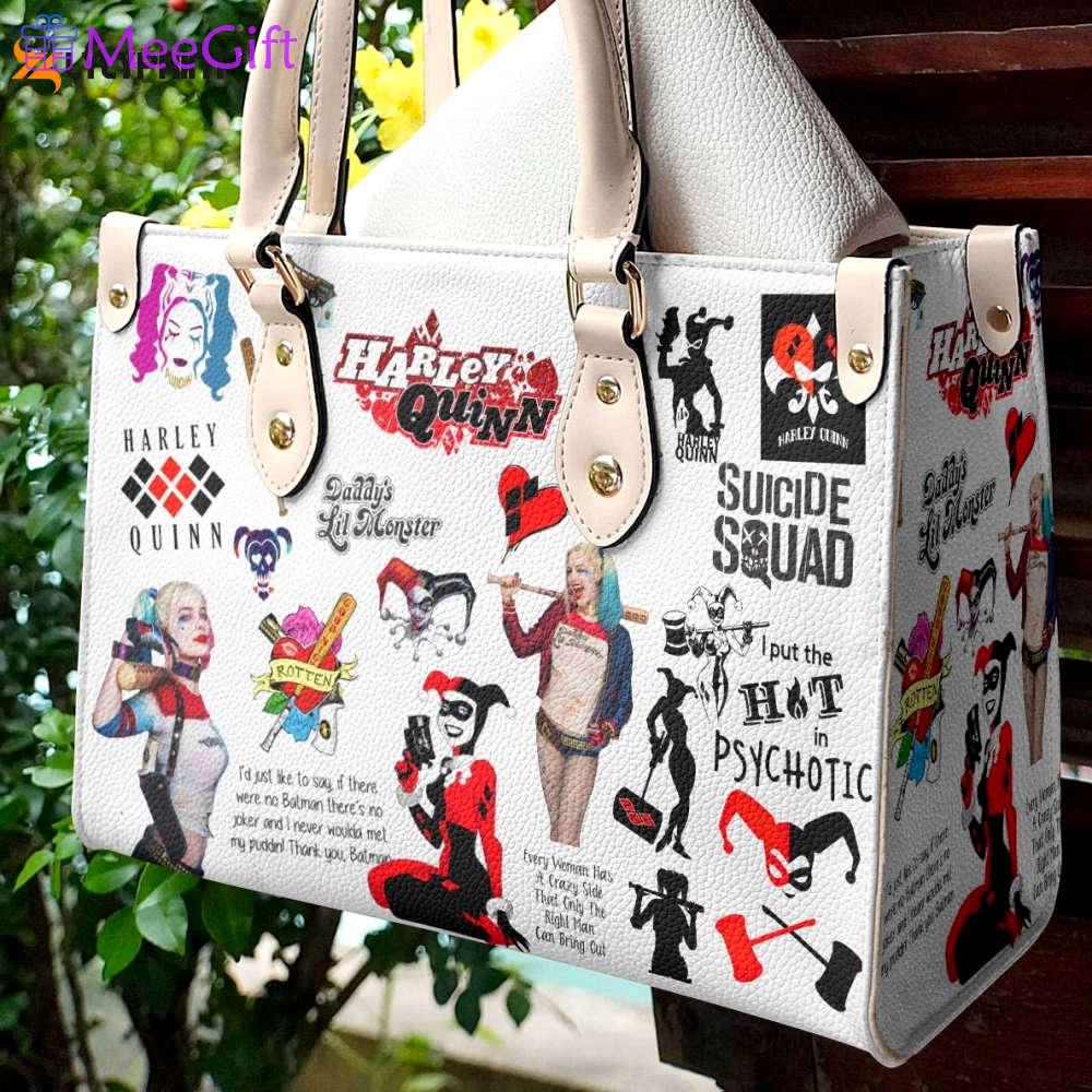 Harley quinn 1 leather bag for women gift 1611 Women Leather Hand Bag