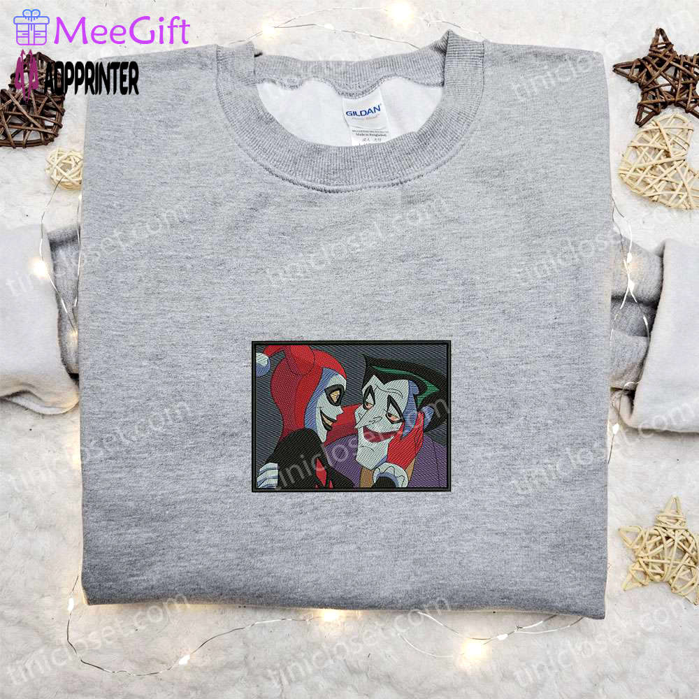 Harley quinn halloween embroidered shirt: best gift for halloween lovers Embroidered Shirt