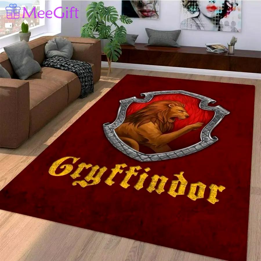 Harry potter gryffindor area rug living room rug home decor movie ofd hp03 Rectangle Rug
