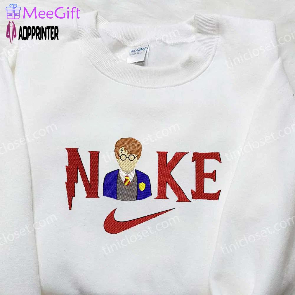 Harry potter x nike embroidered shirt: movie-inspired nike shirt for fans Embroidered Shirt