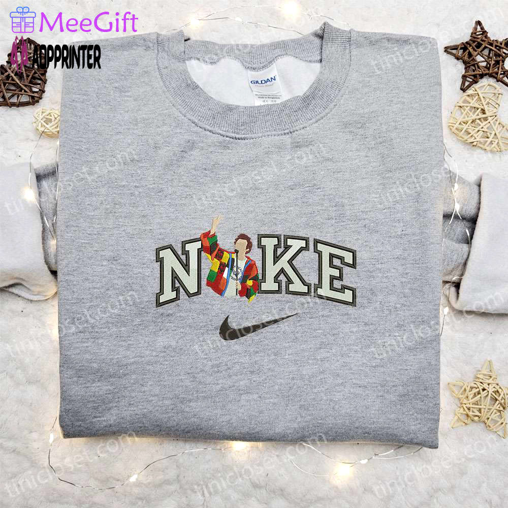 Harry styles x nike celebrity embroidered shirt: best nike inspired gift for family Embroidered Shirt