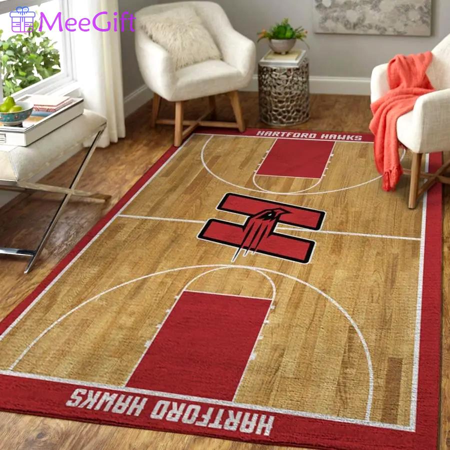 Hartford hawks living room rug home decor football area rug living room rug Rectangle Rug