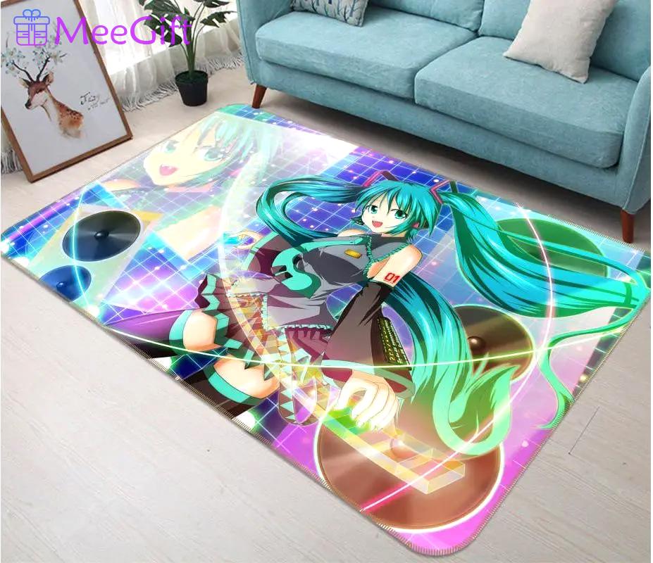 Hatsune miku anime 71 area rug living room and bed room rug rug regtangle carpet floor decor home decor Rectangle Rug