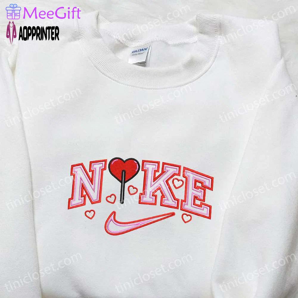 Heart x nike embroidered sweatshirt – best valentine s day gift ideas Embroidered Shirt
