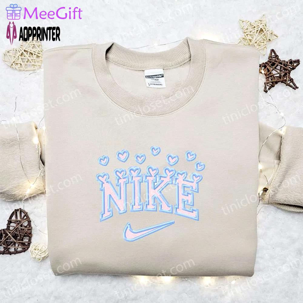 Hearts x nike embroidered tshirt – best valentine s day gift idea Embroidered Shirt