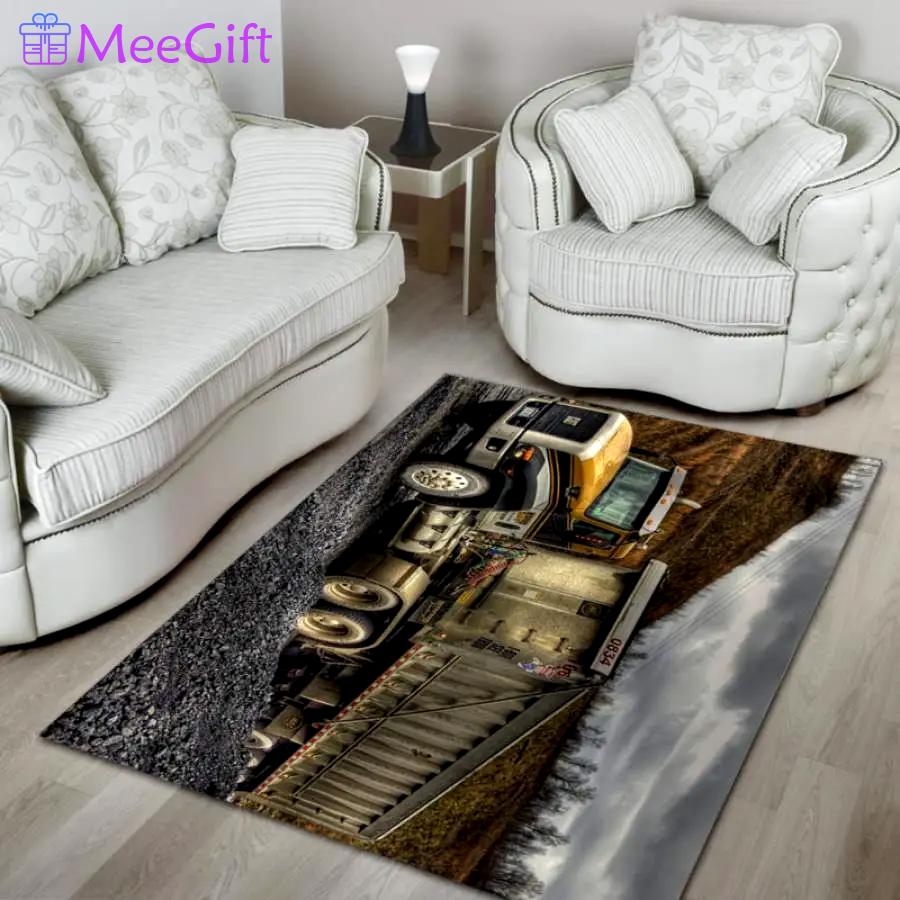 Heavy equipment area rug living room rug home decor 01747 home decor bedroom living room decor Rectangle Rug