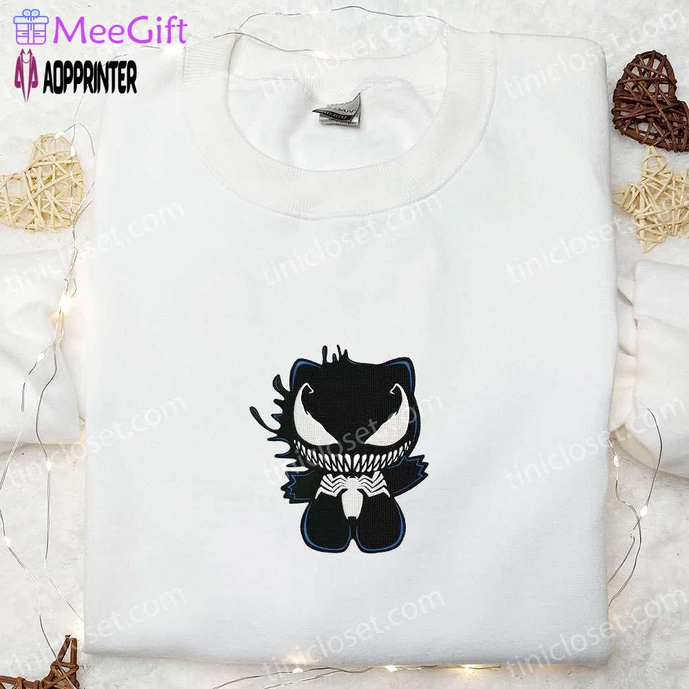 Hello kitty venom embroidered shirt – cool halloween gift for lovers Embroidered Shirt