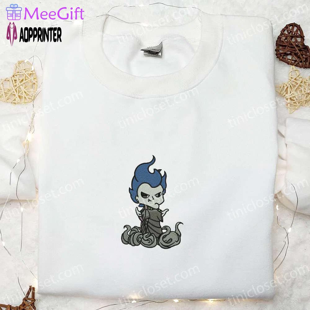 Hercules hades halloween embroidered sweatshirt & disney family shirts – spooky spirit halloween t-shirts Embroidered Shirt