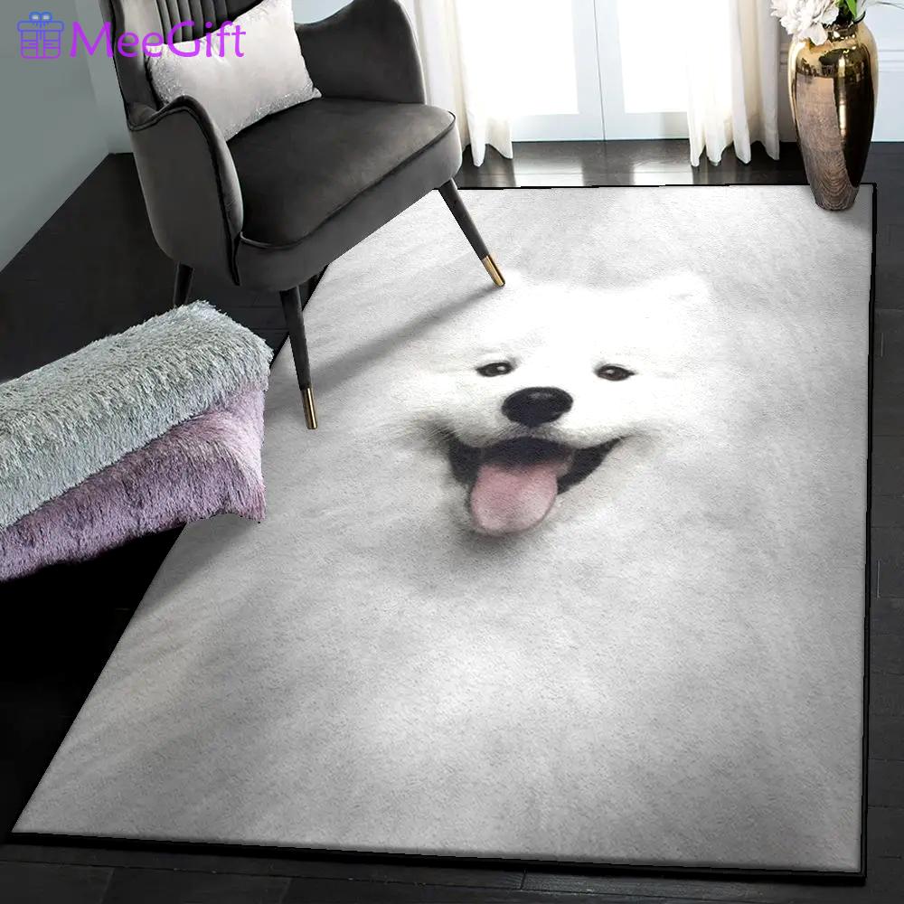 Herding dogs art deco rug, samoyed 1244 rug Rectangle Rug