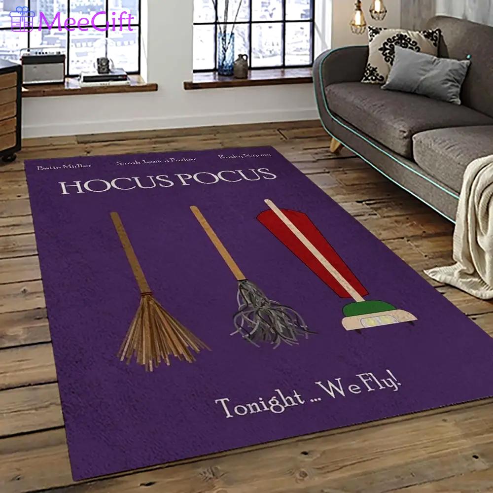Hocus pocus supernatural comedy film movie carpet area rug home decor halloween gift best present for friends hps35 Rectangle Rug