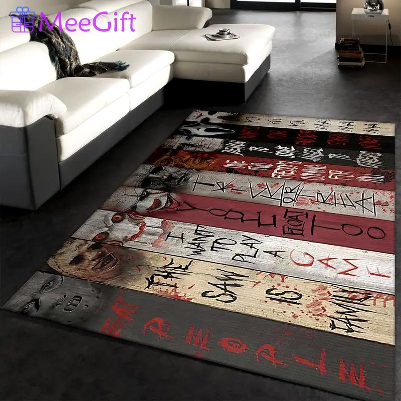 Horror movies area rug living room and bed room rug rug regtangle carpet floor decor home decor Rectangle Rug