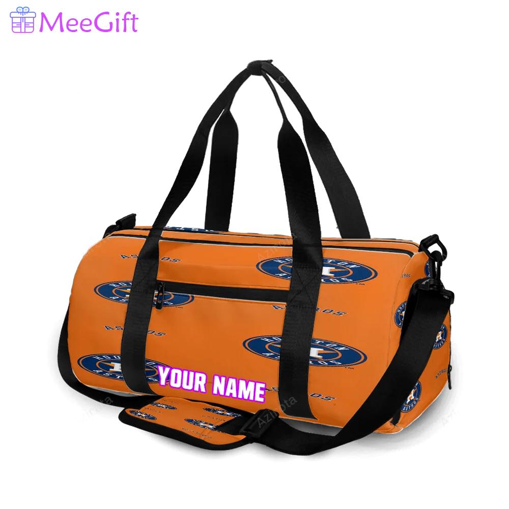 Houston astros emblem v7 personalized name travel bag gym bag 2133 Travel Bag