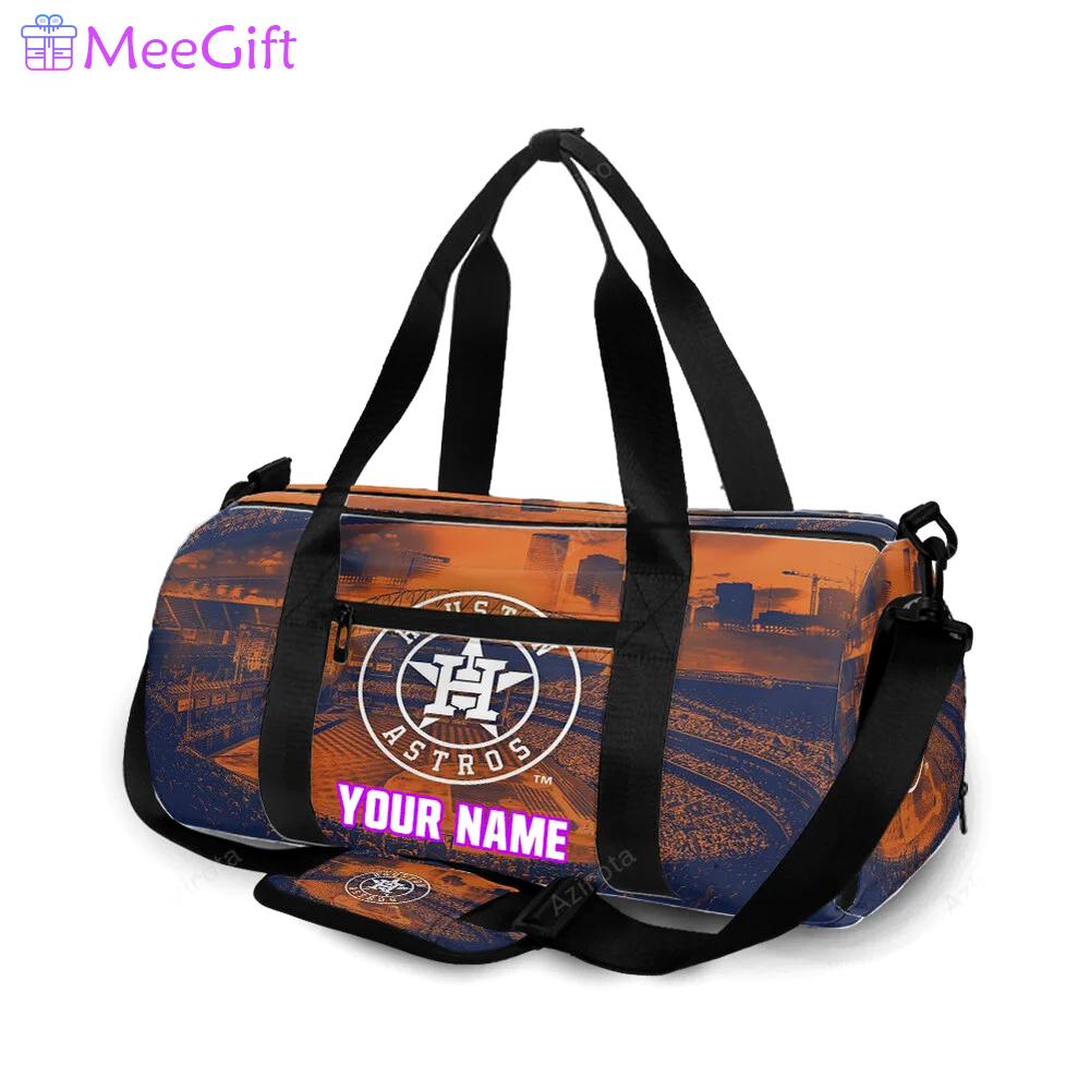 Houston astros stadium personalized name travel bag gym bag 1155 Travel Bag