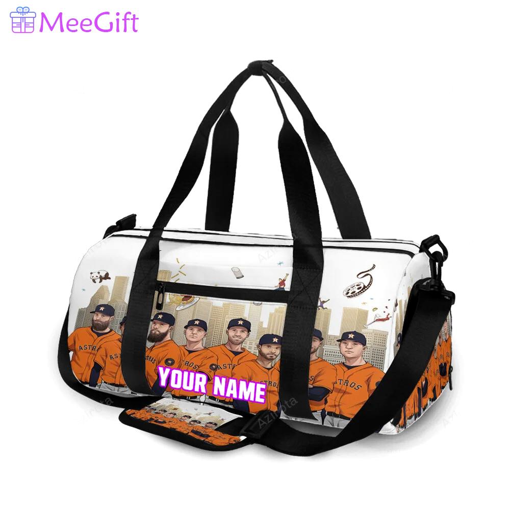 Houston astros team city v3 personalized name travel bag gym bag 116 Travel Bag