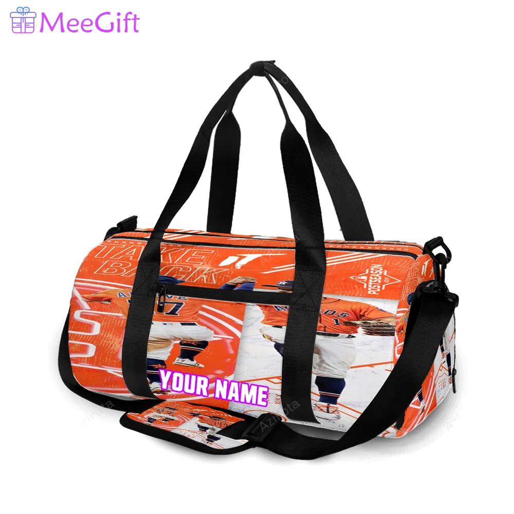 Houston astros team take back personalized name travel bag gym bag 1146 Travel Bag