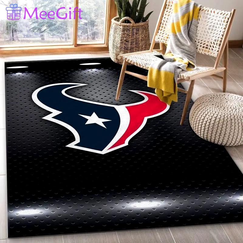 Houston texans nfl 15 area rug living room and bed room rug regtangle carpet Rectangle Rug