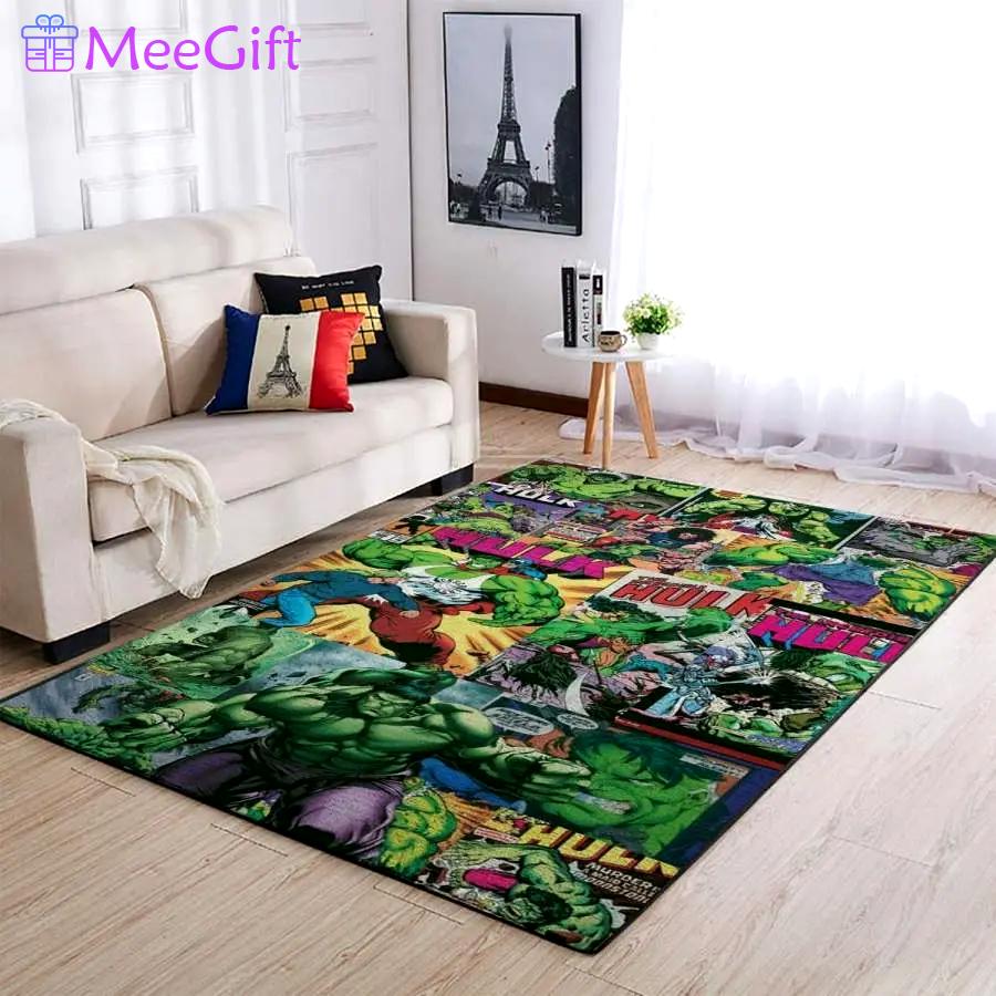 Hulk area rug living room rug home decor marvel superhero movie ofd 19091802 Rectangle Rug