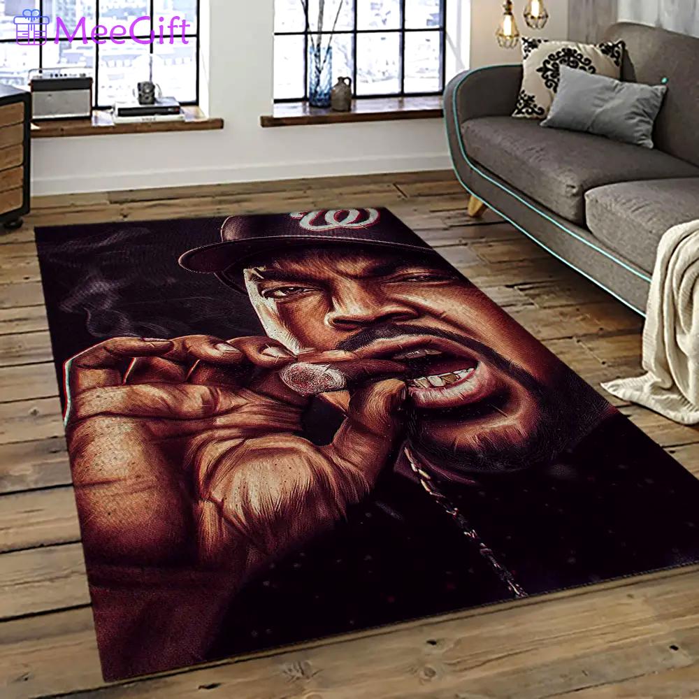 Ice cube rapper hiphop music retangle carpet area rug home decor best gift for fan and friends ic16 Rectangle Rug