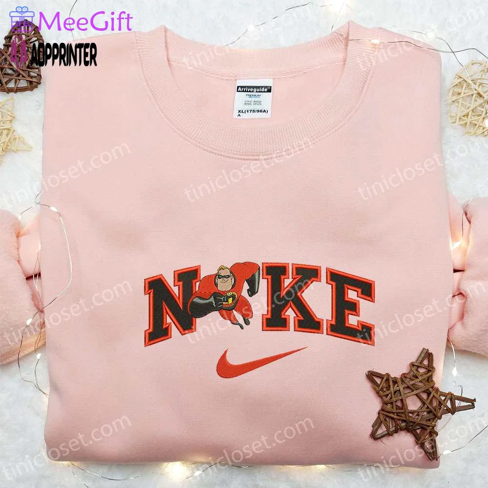Incredible nike inspired cartoon embroidered shirt by bob parr Embroidered Shirt